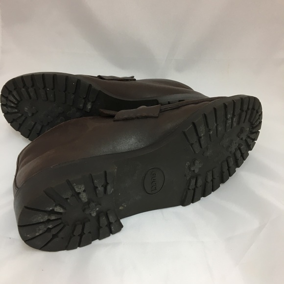 Gucci Classic Horsebit Size 11 Brown Leather Boots - Picture 8 of 8